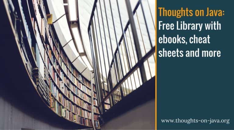 Free Thoughts on Java Library – ebooks, cheat sheets and more