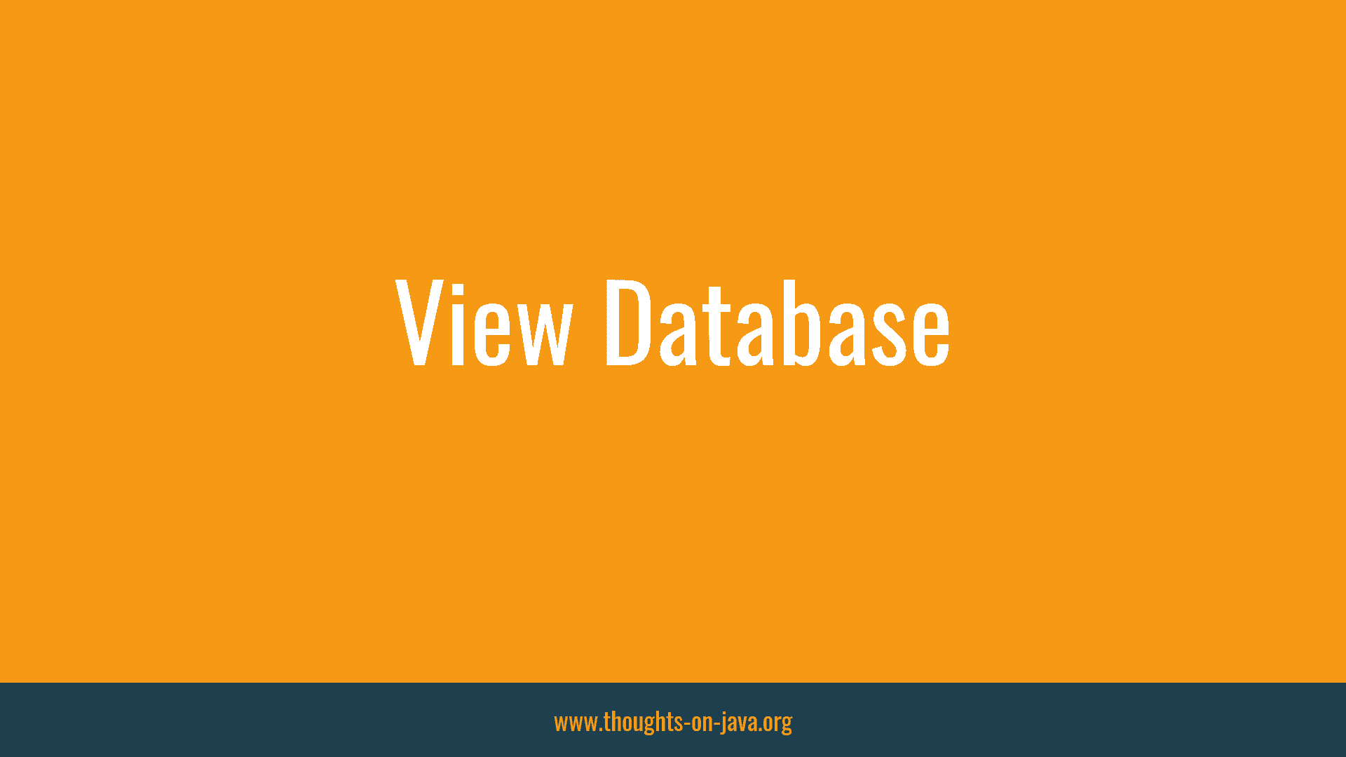 View Database
