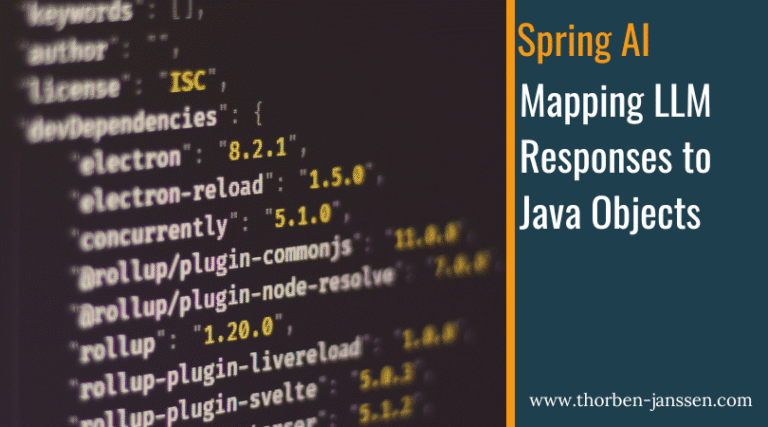 Spring AI: Mapping LLM Responses to Java Objects